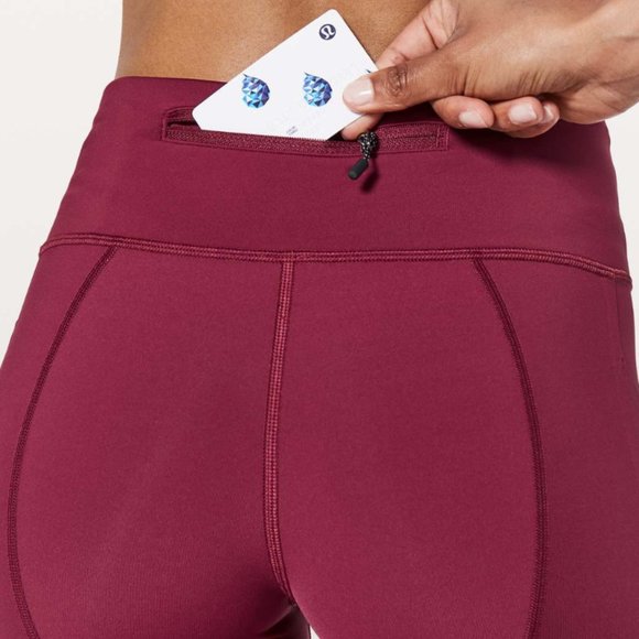 Lululemon Pace Rival Crop *22" in Ruby Wine - Picture 3 of 7